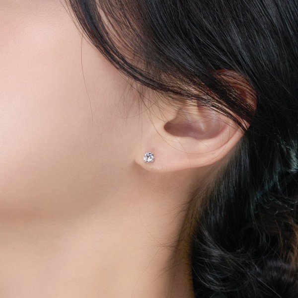 3부 랩 다이아몬드 귀걸이 4프롱 요약정보 및 구매